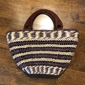 Boho Rattan Wicker Bag